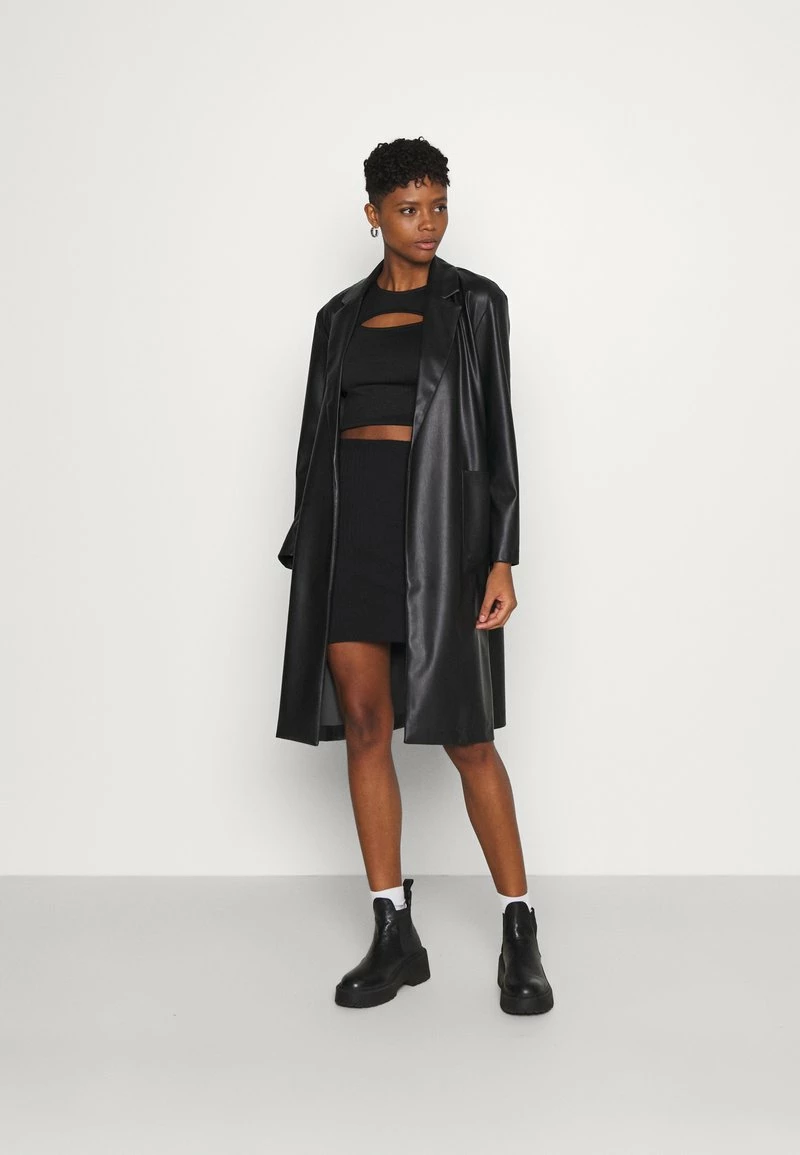 Even&Odd Damen Basic Mini Ribbed Skirt - Bleistiftrock - Black 4 Even&Odd Damen Basic Mini Ribbed Skirt - Bleistiftrock - Black – Bild 2