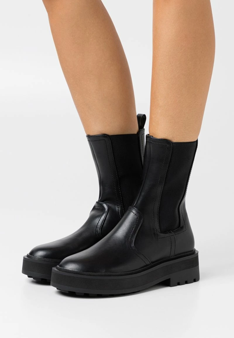 Even&Odd Damen Plateaustiefelette - Black 3 Even&Odd Damen Plateaustiefelette - Black