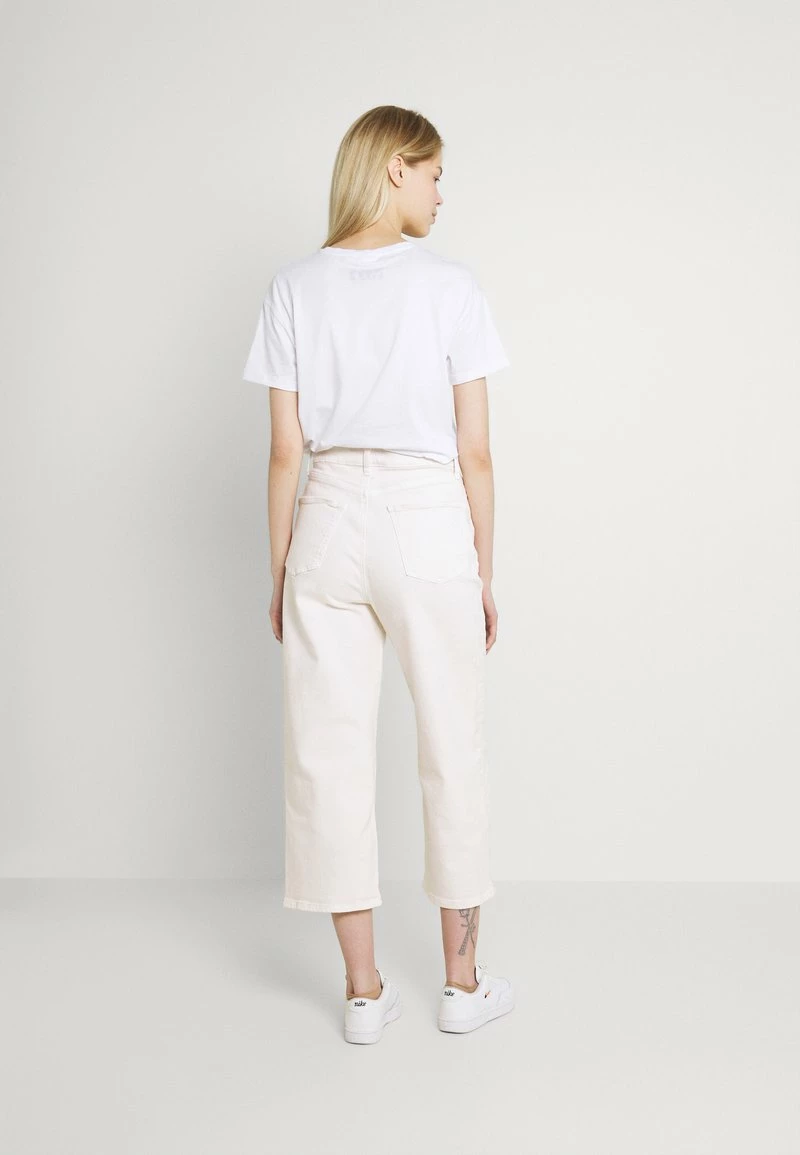 Even&Odd Wide Leg Cropped Jeans - Jeans Straight Leg - White | Damen 5 Even&Odd Wide Leg Cropped Jeans - Jeans Straight Leg - White | Damen – Bild 3
