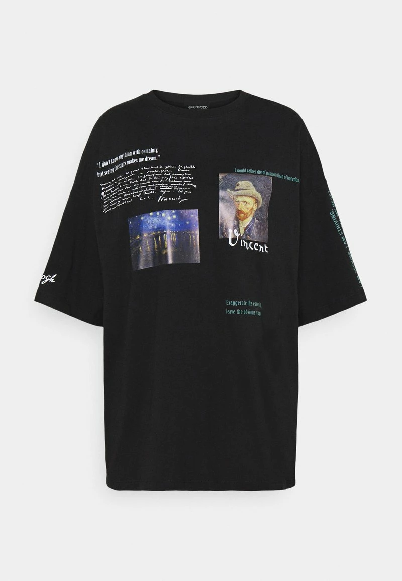 Even&Odd Damen T-Shirt Print - Black 9 Even&Odd Damen T-Shirt Print - Black – Bild 7