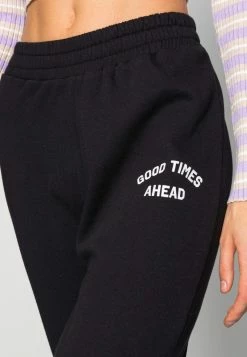 Even&Odd Damen Printed Loose Fit Joggers - Jogginghose - Black -Even&Odd Verkäufe 08642b65b602498692ab4ee46a674c4f