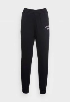 Even&Odd Damen Printed Loose Fit Joggers - Jogginghose - Black -Even&Odd Verkäufe 0907bd315de34c298d3fdfd09ba2ac68