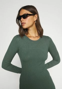 Even&Odd Damen Knit Mini Wide Rib Basic Dress - Etuikleid - Green -Even&Odd Verkäufe 0ac245569e2a42bbb90b95c6b502f1a0