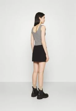 Even&Odd Damen 2 PACK - Top - Black/grey -Even&Odd Verkäufe 0d7cf119c5504325bb6353ca81b94d8b