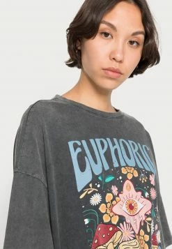 Even&Odd Damen T-Shirt Print - Black -Even&Odd Verkäufe 1256cce6e98c4422a656ff49b647012c