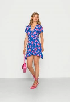 Even&Odd Freizeitkleid - Blue/pink | Damen -Even&Odd Verkäufe 1609eb65b16a4ae8bad5266b0b0e4eec