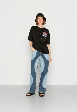 Even&Odd Damen T-Shirt Print - Black -Even&Odd Verkäufe 18572e29715e43c6b8ac390f4e949c65