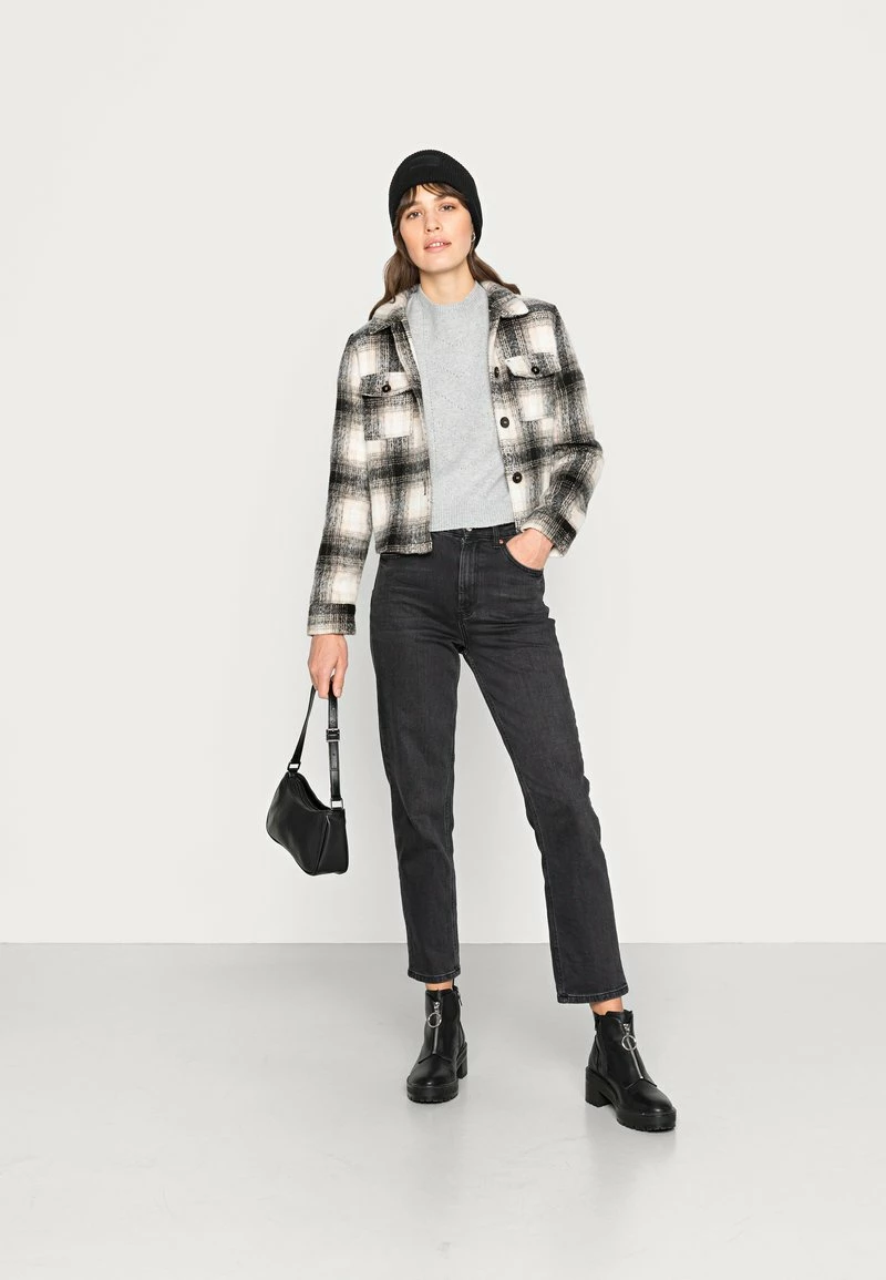 Even&Odd Damen POINTELLE CREW NECK JUMPER - Strickpullover - Mottled Light Grey 4 Even&Odd Damen POINTELLE CREW NECK JUMPER - Strickpullover - Mottled Light Grey – Bild 2