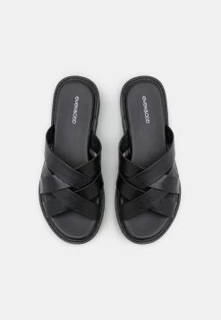 Even&Odd Damen Pantolette Flach - Black -Even&Odd Verkäufe 1dd633b6c85b4f91a9c6663dc0cf3e2f