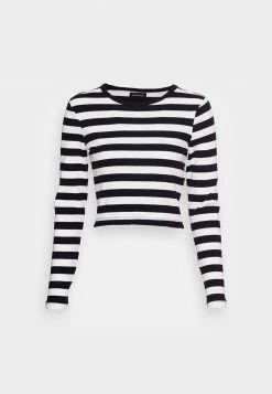Even&Odd Damen Langarmshirt - Black/white -Even&Odd Verkäufe 1dd8755464934bd08ce56a4af00d41db