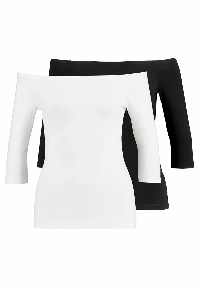 Even&Odd Damen 2 PACK - Langarmshirt - White/black 7 Even&Odd Damen 2 PACK - Langarmshirt - White/black – Bild 5