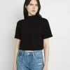 Even&Odd Damen T-Shirt Basic - Black -Even&Odd Verkäufe 1e719850996649a4bb43868a68b177b8