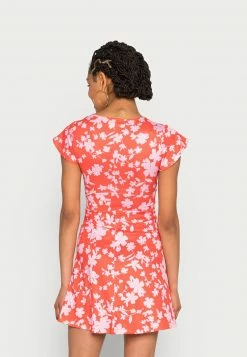 Even&Odd Damen Jerseykleid - Red/pink -Even&Odd Verkäufe 220ffb8ec8b64774b2a502fd2a2a200c