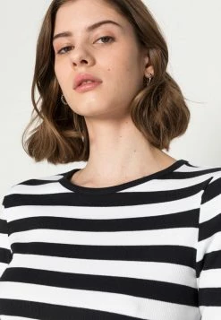 Even&Odd Damen Langarmshirt - Black/white -Even&Odd Verkäufe 22115df5cd2240239db804c0700237da