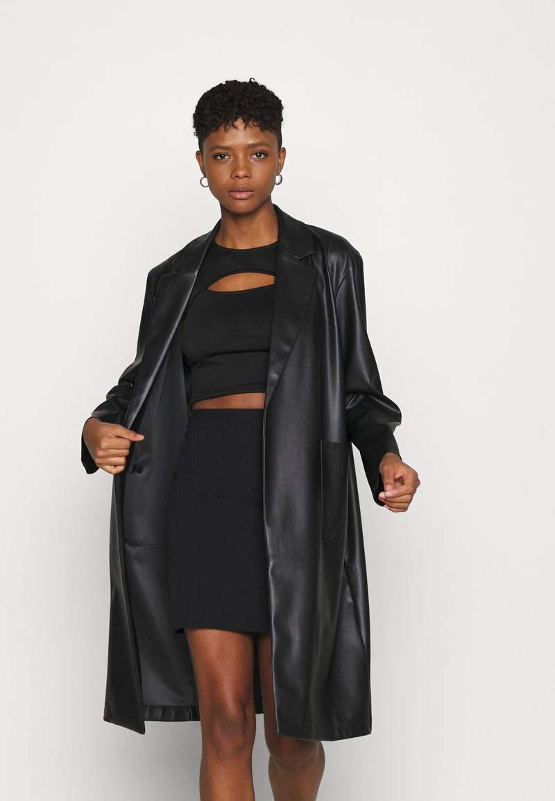 Even&Odd Damen Basic Mini Ribbed Skirt - Bleistiftrock - Black 6 Even&Odd Damen Basic Mini Ribbed Skirt - Bleistiftrock - Black – Bild 4