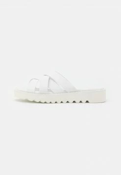 Even&Odd Damen Pantolette Flach - White -Even&Odd Verkäufe 263cd924acb147518c64e5f8b6fa346c