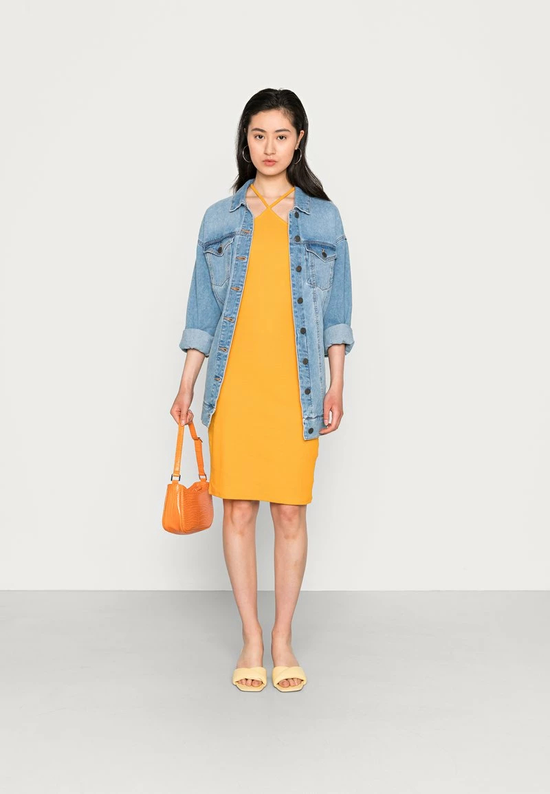 Even&Odd Jerseykleid - Dark Yellow | Damen 4 Even&Odd Jerseykleid - Dark Yellow | Damen – Bild 2