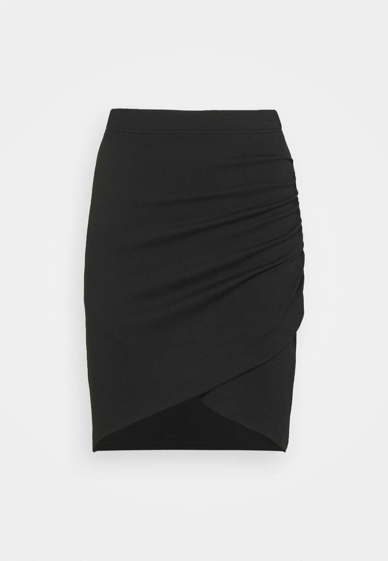 Even&Odd Damen Asymetric Overlap Wrap Mini High Waisted Skirt - Bleistiftrock - Black 7 Even&Odd Damen Asymetric Overlap Wrap Mini High Waisted Skirt - Bleistiftrock - Black – Bild 5
