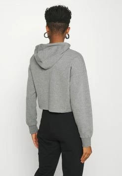 Even&Odd Damen BASIC - Cropped Oversized Hoodie - Kapuzenpullover - Mottled Grey -Even&Odd Verkäufe 2754f81c23a849c7a74883801657cc92