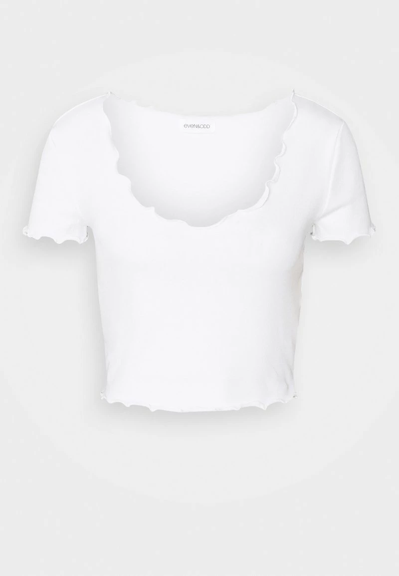 Even&Odd Damen T-Shirt Basic - White 7 Even&Odd Damen T-Shirt Basic - White – Bild 5