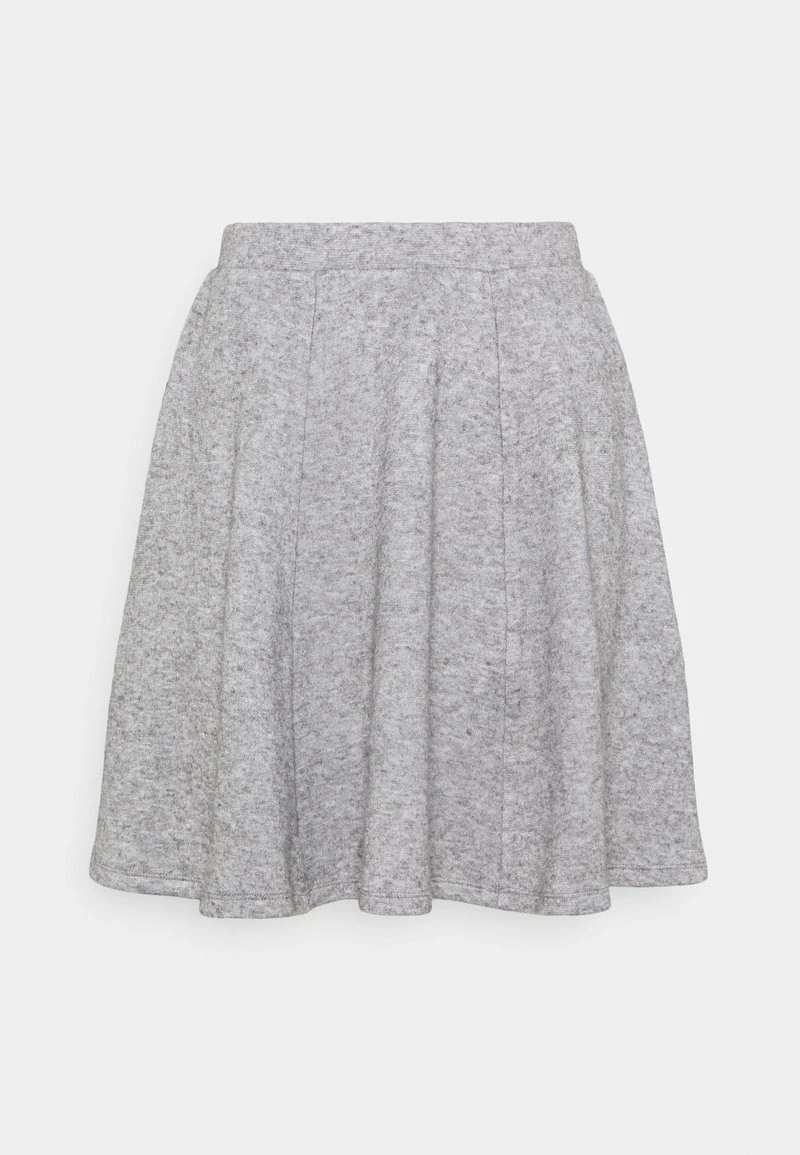 Even&Odd Damen Flared Mini Knitted Skirt - Minirock - Mottled Grey 6 Even&Odd Damen Flared Mini Knitted Skirt - Minirock - Mottled Grey – Bild 4