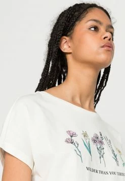 Even&Odd Damen T-Shirt Print - White -Even&Odd Verkäufe 2a4a8913f11f407aaefd9a39e8525bf2