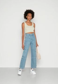 Even&Odd Damen 2 PACK - Top - Black/light Green