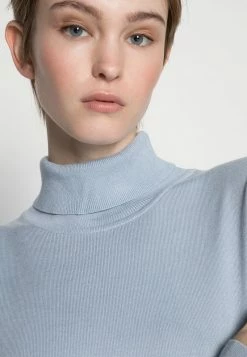 Even&Odd Damen BASIC TURTLE NECK JUMPER - Strickpullover - Light Blue -Even&Odd Verkäufe 2aefe38fd70649c2ad3e55cdd9ea86e0