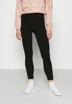 Even&Odd HIGH WAISTED LEGGINGS 2 PACK - Leggings - Hosen - Black/mottled Dark Grey | Damen -Even&Odd Verkäufe 2b82dd7f3d5d44d29470294bd599e26e