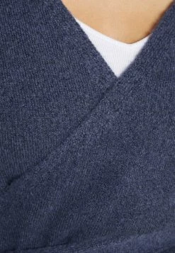 Even&Odd Damen WICKELJACKE - Strickjacke - Blue-grey -Even&Odd Verkäufe 2bb29e4a8d4846c592d62329a644ba25