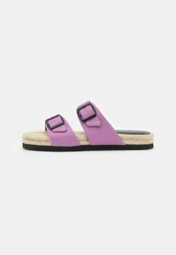 Even&Odd Damen Pantolette Flach - Lilac