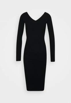Even&Odd Damen KNIT V NECK MIDI BODYCON DRESS - Etuikleid - Black -Even&Odd Verkäufe 2d27c6c10d9e4537ba4f05123f9090c8