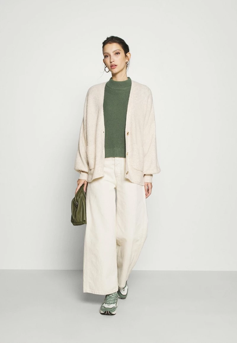 Even&Odd CROPPED MOCK NECK - Strickpullover - Green | Damen 4 Even&Odd CROPPED MOCK NECK - Strickpullover - Green | Damen – Bild 2