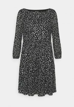 Even&Odd Damen Freizeitkleid - Black/white/yellow -Even&Odd Verkäufe 31c16937d3164a49bbedc0cc426442a6