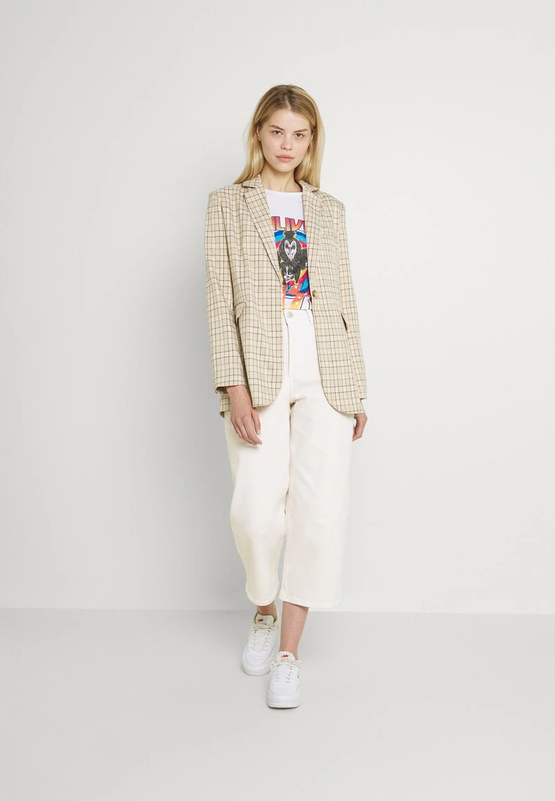 Even&Odd Wide Leg Cropped Jeans - Jeans Straight Leg - White | Damen 4 Even&Odd Wide Leg Cropped Jeans - Jeans Straight Leg - White | Damen – Bild 2