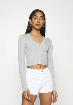 Even&Odd Damen Strickjacke - Mottled Light Grey