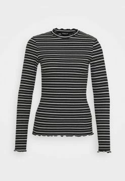 Even&Odd Damen Langarmshirt - Black/white -Even&Odd Verkäufe 32fe745836094b15bcc735a80ee0e29a