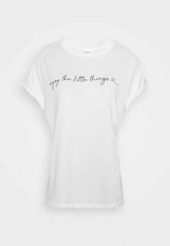 Even&Odd Damen MANDALA ENJOY THE LITTLE THINGS TEE - T-Shirt Print - White -Even&Odd Verkäufe 36002838ae3544e0bae6297b26918a8a