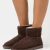 Even&Odd Damen LEATHER WINTER BOOTIES - Stiefelette - Dark Brown