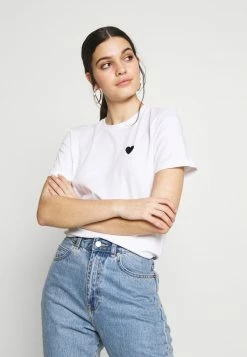 Even&Odd 2PACK - T-Shirt Basic - White/black | Damen -Even&Odd Verkäufe 36e456081f7c4842a7461469375448bb