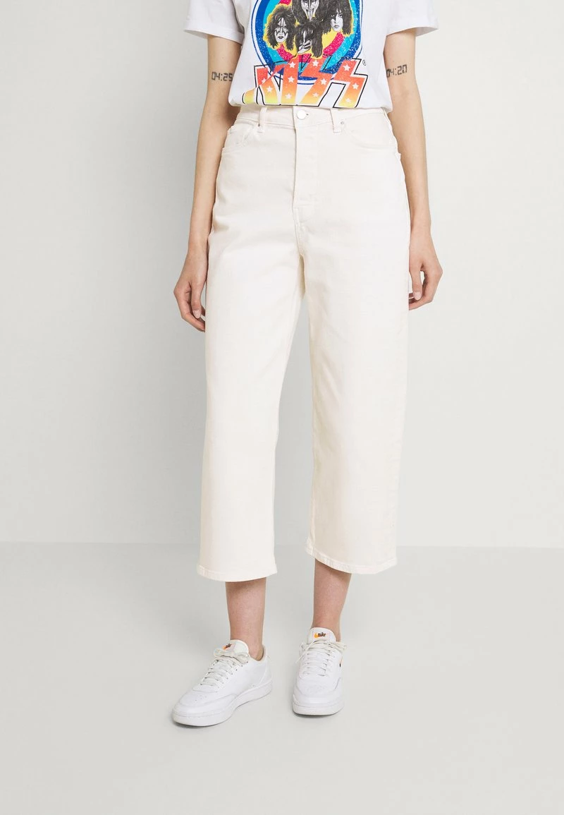 Even&Odd Wide Leg Cropped Jeans - Jeans Straight Leg - White | Damen 3 Even&Odd Wide Leg Cropped Jeans - Jeans Straight Leg - White | Damen