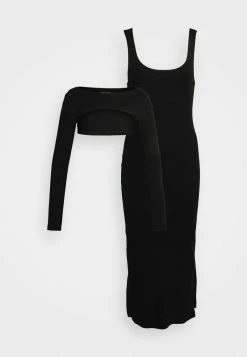 Even&Odd MINI DOYCON DRESS WITH DETEACHABLE LONG SLEEVES SET - Etuikleid - Black | Damen -Even&Odd Verkäufe 37e691ec89b34099860d2704da466ef3