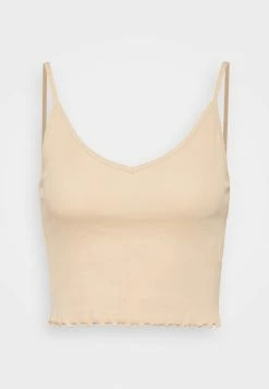 Even&Odd Damen STRAPPY LETTUCE CROP 3 PACK - Top - White/beige/brown -Even&Odd Verkäufe 37fdd9829f0c438a928f3ef89ada2149