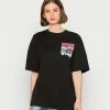 Even&Odd Damen T-Shirt Print - Black -Even&Odd Verkäufe 3834f71ad9914b5fa97c6d3ce427d8b0