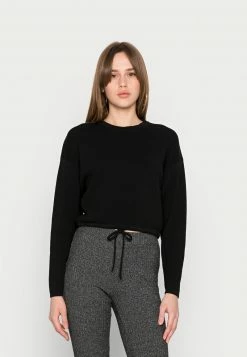 Even&Odd Damen Strickpullover - Black