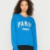 Even&Odd Damen PRINTED LOOSE FIT - Sweatshirt - Blue