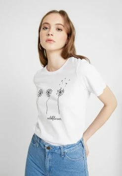 Even&Odd Damen T-Shirt Print - White