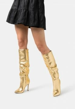 Even&Odd Damen High Heel Stiefel - Gold