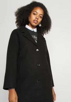 Even&Odd Damen Klassischer Mantel - Black -Even&Odd Verkäufe 3cea88f383684698aa4eb3b67c097ead