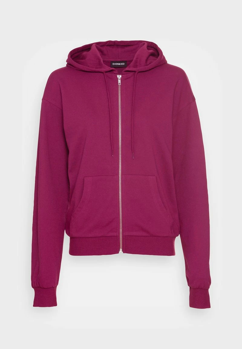 Even&Odd Damen BASIC HOODIE JACKET WITH POCKETS - Kapuzenpullover - Purple 6 Even&Odd Damen BASIC HOODIE JACKET WITH POCKETS - Kapuzenpullover - Purple – Bild 4